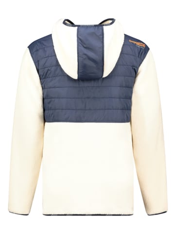 Geographical Norway Kurtka polarowa "Tangus" w kolorze granatowo-kremowym