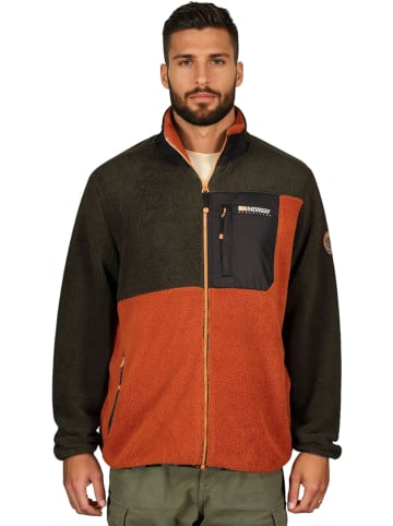 Geographical Norway Fleece vest "Tarley" kaki/oranje
