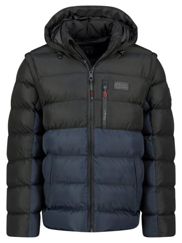 Geographical Norway Steppjacke "Badamo" in Dunkelblau/ Schwarz