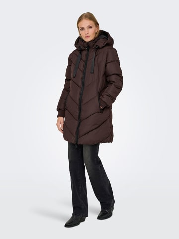 JDY Płaszcz zimowy "Skylar" w kolorze brązowym