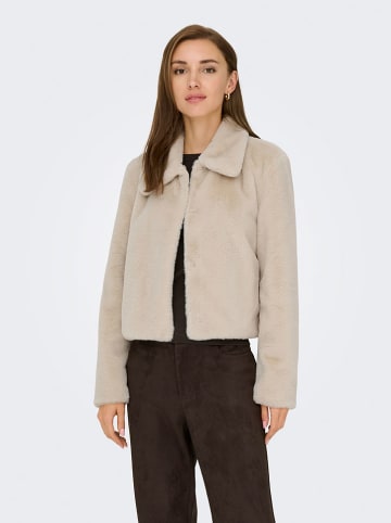 JDY Kunstpelzjacke "Macy" in Beige