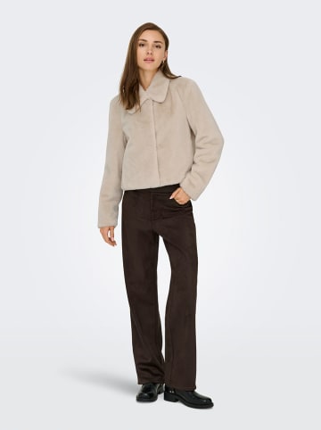 JDY Kunstpelzjacke "Macy" in Beige