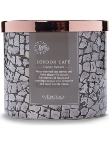 Colonial Candle Duftkerze "London Cafe" in Grau - 411 g