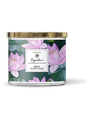 CANDLE-LITE Geurkaars "Fresh Water Lillies" groen/paars - 410 g