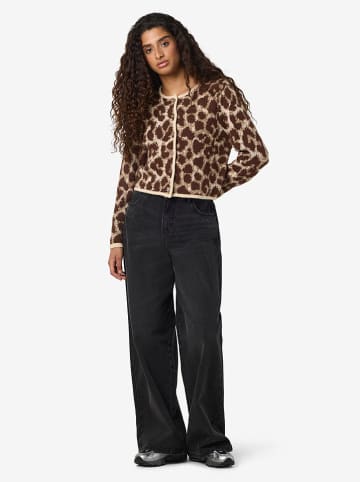 Noisy may Cardigan "Sille" in Braun/ Beige