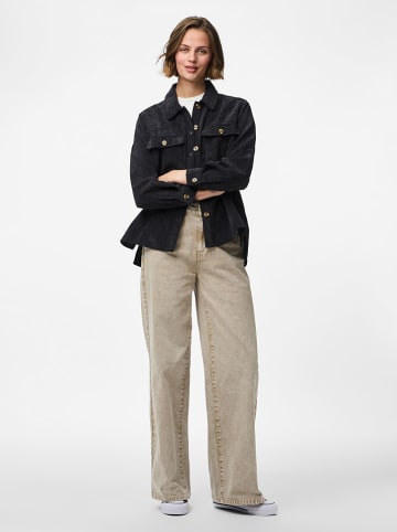 Pieces Koszula "Ceffi" w kolorze czarnym