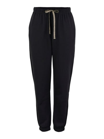 Pieces Spodnie dresowe "Chilli" w kolorze czarnym