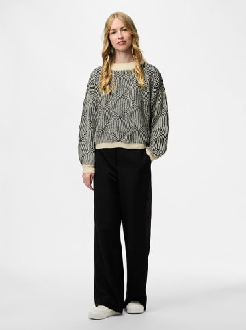 Pieces Trui "Pcjenna" zwart/beige