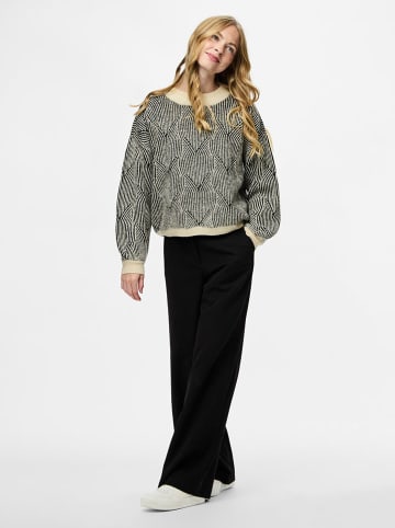 Pieces Trui "Pcjenna" zwart/beige