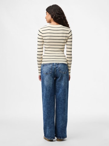 Pieces Longsleeve "Pcmira" crème/zwart