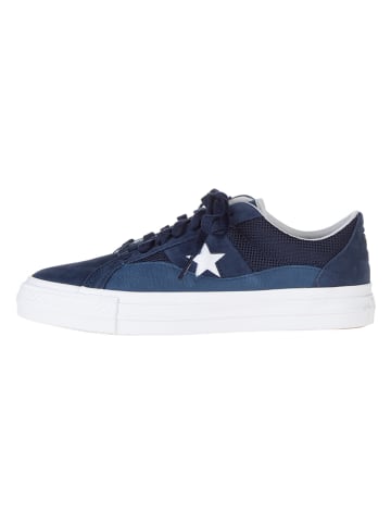 Converse Skórzane sneakersy "Converse x Alltimers One Star Pro" w kolorze granatowym