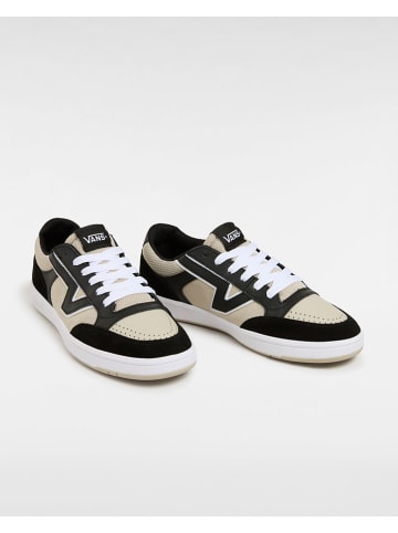 Vans Leder-Sneakers in Schwarz/ Beige