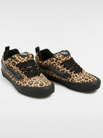 Vans Leder-Sneakers ''Knu Skool'' in Hellbraun/ Schwarz