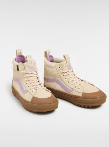 Vans Leder-Sneakers ''Sk8-Hi'' in Beige/ Lila