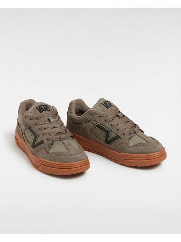 Vans Leder-Sneakers in Khaki