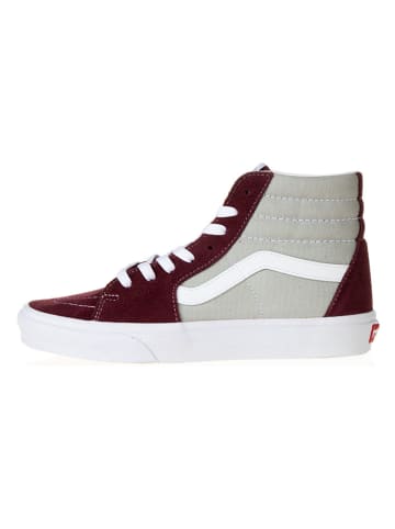 Vans Leren sneakers bordeaux/grijs