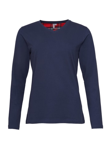 by Louise Pyjama donkerblauw/rood