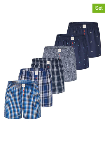 Phil & Co. Berlin Bokserki (6 par) w kolorze granatowo-niebieskim