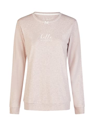 by Louise 2er-Set: Pyjama mit Kuschelsocken in Rosa/ Creme