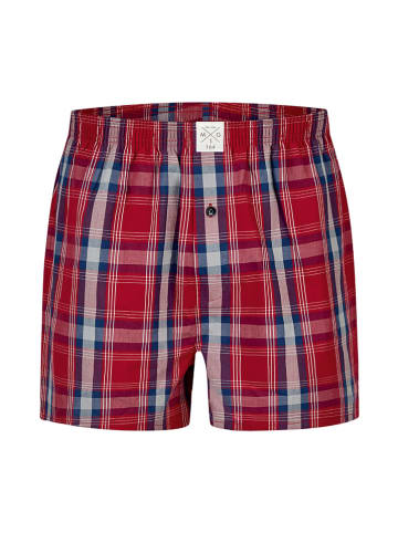 MG-1 6er-Set: Boxershorts in Dunkelblau/ Rot/ Hellblau