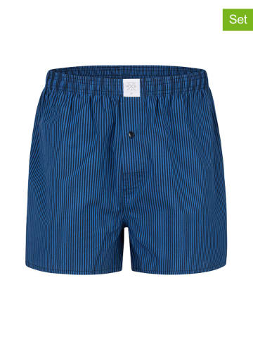 MG-1 6er-Set: Boxershorts in Dunkelblau/ Rot/ Hellblau