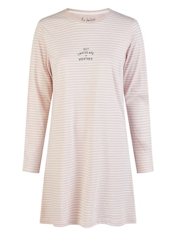 by Louise Nachthemd in Rosa/ Creme