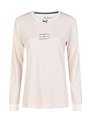 by Louise Piżama w kolorze granatowo-jasnoróżowo-białym