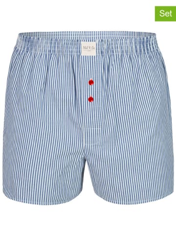 Phil & Co. Berlin Bokserki (6 par) w kolorze granatowo-niebiesko-czerwonym