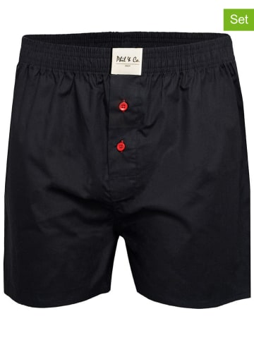 Phil & Co. Berlin Bokserki (3 pary) w kolorze czarnym