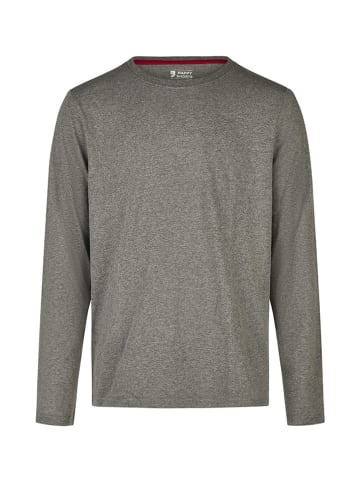 Happy Shorts Pyjama in Grau/ Rot