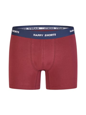 Happy Shorts 2er-Set: Boxershorts in Dunkelrot/ Dunkelblau