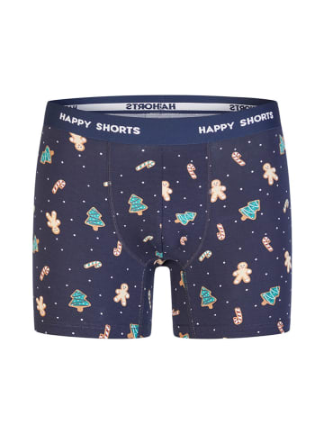 Happy Shorts 2er-Set: Boxershorts in Dunkelrot/ Dunkelblau