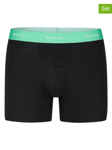 Phil & Co. Berlin Bokserki (3 pary) w kolorze czarnym