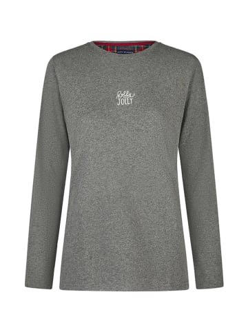 Happy Shorts Pyjama in Grau/ Rot