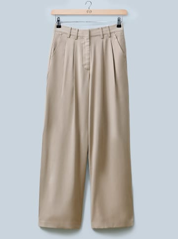 LeGer Spodnie "Elin" w kolorze beżowym