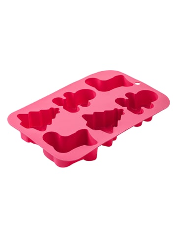 Fackelmann Forma "X-MAS" w kolorze różowym do ciasteczek - 26 x 17 cm