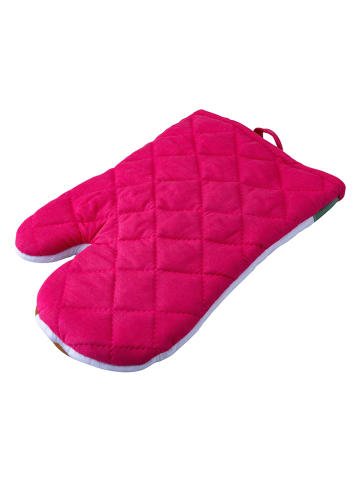 Fackelmann Back-/Topfhandschuh in Weiß/ Rot - (L)28 x (B)18 cm