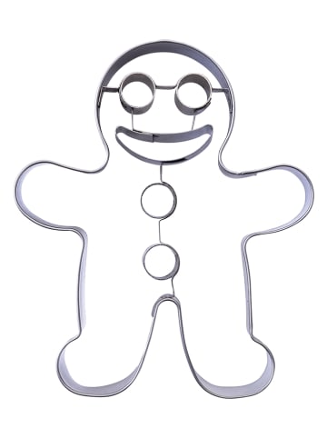 Fackelmann Roestvrijstalen uitsteekvorm "Koekmannetje" - (L)8,2 x (B)6,5 cm