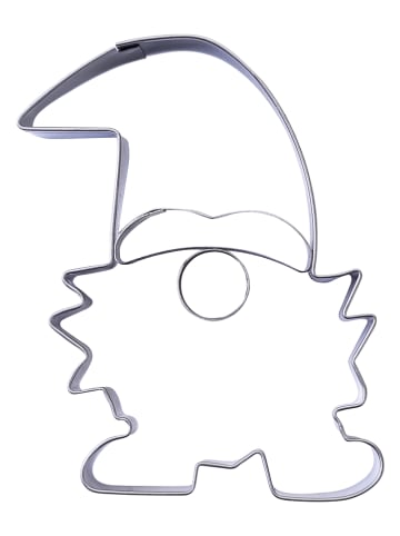 Fackelmann Roestvrijstalen uitsteekvorm "Kabouter" - (L)8 x (B)6 cm