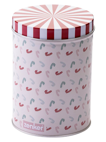 Fackelmann Koektrommel wit/rood - (H)15 cm