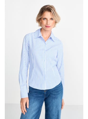 Rich&Royal Bluse in Hellblau/ Weiß