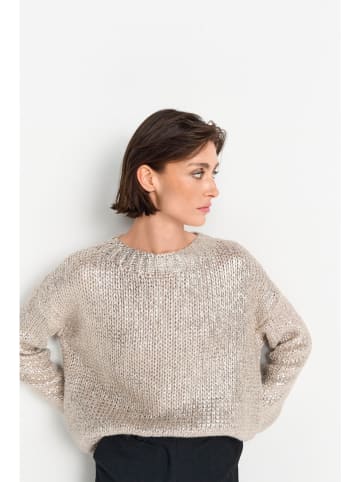 Rich&Royal Sweter w kolorze beżowym