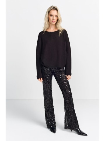 Rich & Royal Sweter w kolorze czarnym