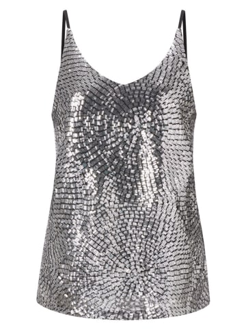 Rich&Royal Top w kolorze srebrnym