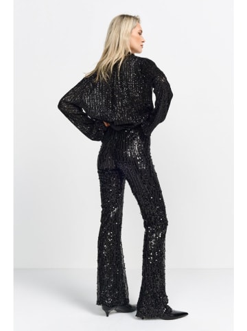 Rich & Royal Paillettenhose in Schwarz