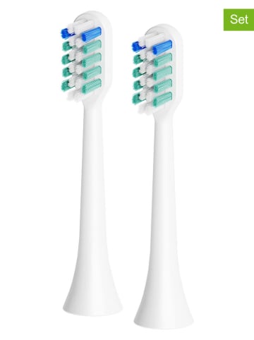Beautifly 2er-Set: Bürstenköpfe ''Smile White'' in Weiß