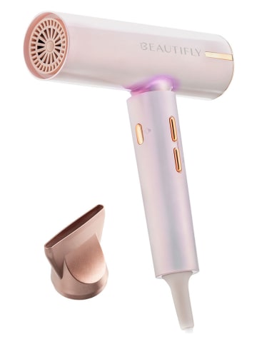 Beautifly Haardroger "CandyFlow'' wit/goudkleurig