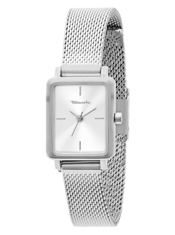 Tamaris Kwartshorloge zilverkleurig/wit