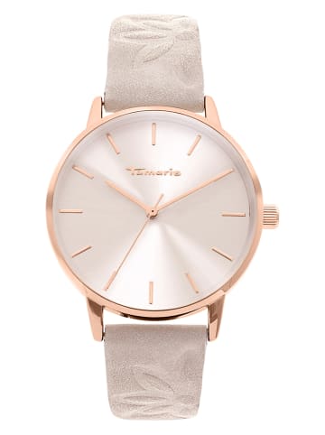 Tamaris Kwartshorloge beige/roségoudkleurig/wit