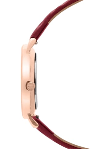Tamaris Kwartshorloge bordeaux/roségoudkleurig